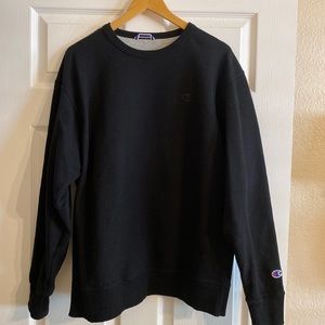 Champion Crew Neck in Black Size L